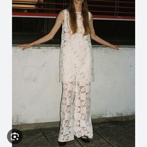 Sea NY New York dress Melia Cutwork Patchwork White Mini Dress Lace 4 Rare